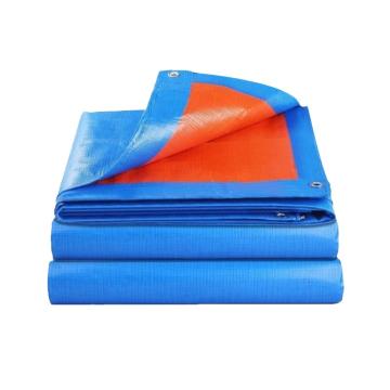 Raxwell 蓝橘色加厚PE防雨布，RHPF0056 宽*长(m):2*3，厚度0.25(±0.05)mm，克重160g/㎡，包边打孔 售卖规格：1张