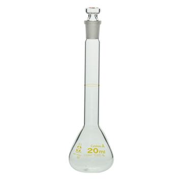 柴田科学/SIBATA 容量瓶，1-8654-23-57 20ml，A级，白色，附中文校准证书 售卖规格：1个