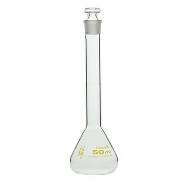 柴田科学/SIBATA 容量瓶，1-8654-25-57 50ml，A级，白色，附中文校准证书 售卖规格：1个