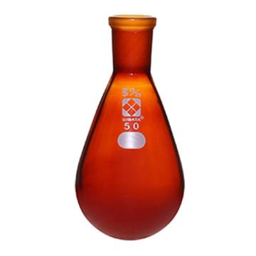 柴田科学/SIBATA 通用磨口茄型烧瓶(茶褐色) 15/25 50ml，3-5919-03 售卖规格：1个
