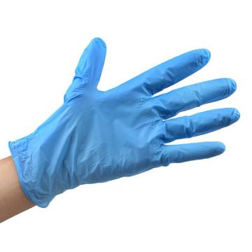 爱马斯 一次性经济型蓝色手套，APFGWC46100 L 无粉麻面，50双/盒