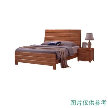悦山 组合家具实用双人床主卧室实木床学校员工宿舍床，1.5米