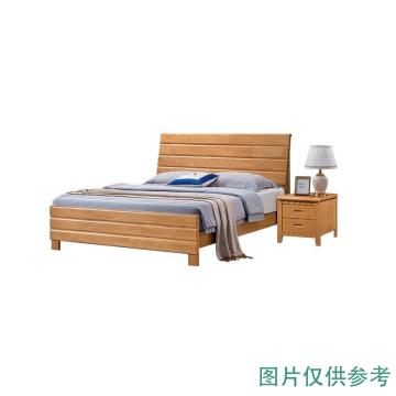 悦山 宿舍家具床卧室宿舍休息床橡胶木实木床，1.2米