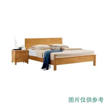 悦山 组合家具北欧日式实木床现代简易宿舍卧室家具床，1.5米