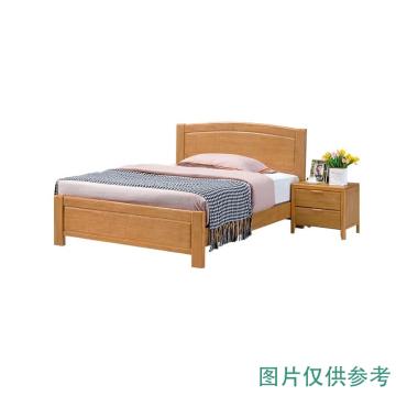 悦山 组合家具现代简约橡木实木床宿舍卧室休息床，1.35米