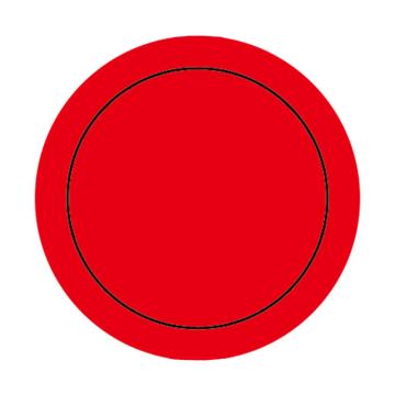 帛拉 仪表盘上下限标识 直径50mm（整圆）红色，BL00247 售卖规格：10张/包