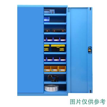 哈德威 重型工具柜,九层可调无挂板，蓝色,1000×500×1800mm 售卖规格：1台