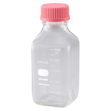 亚速旺/Asone 聚碳酸酯方形瓶 500ml 1箱(24支)，2-4130-53 售卖规格：1箱