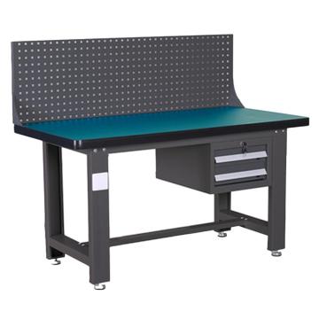 锴源 重型工作台，复合桌面，工业灰，吊二抽，单挂板，尺寸（mm）:1500×750×1250 不含安装 售卖规格：1台