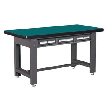 锴源 重型工作台，复合桌面，工业灰，平三抽，尺寸（mm）:1500×750×800 不含安装 售卖规格：1台
