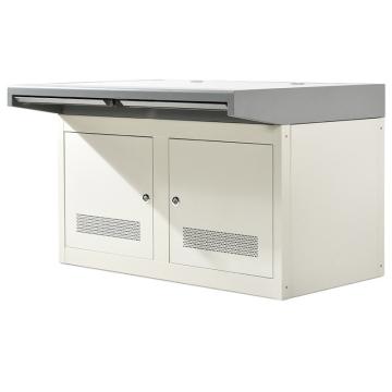 哈德威 国标超厚款双联监控操作台，宽深高(mm):1200×900×750,灰白套色 桌面钢面,不含安装 售卖规格：1台