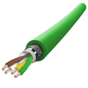 兆龙 工业PVC屏蔽对绞拖链电缆，ZL5416A1773029 绿色，20米 416 FCY-TP 2x2x0.3mm² 绿色，20米 售卖规格：20米/根