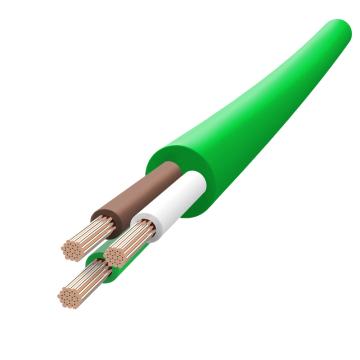 兆龙 工业PVC拖链电缆，ZL5411287 绿色，100米 411 3x0.3mm² 绿色，100米 售卖规格：100米/根