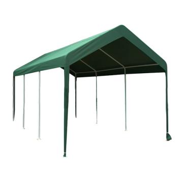 安赛瑞 户外遮阳防雨棚，带顶棚无围布墨绿，宽2.8米x长4米，460071 售卖规格：1顶