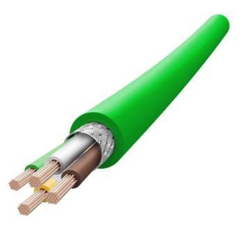 兆龙 兆龙工业PVC屏蔽拖链电缆，ZL5416037 绿色，50米 416 CY 4x0.3mm² 绿色，50米 售卖规格：50米/根