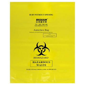 比克曼生物 耐高温生物安全袋（PE复合膜材质），黄色，80*100cm，110107021 25个/袋，5袋/箱 售卖规格：1袋