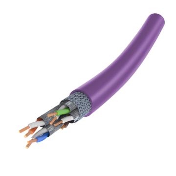 兆龙 CAT7七类屏蔽无氧铜芯网线，ZL2602008 S/FTP-CAT7-4P-LSZH紫色 售卖规格：100米/根