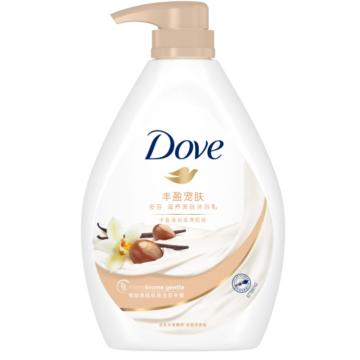 多芬（DOVE）丰盈宠肤沐浴乳乳木果和香草，720g，12瓶/箱 单位：瓶