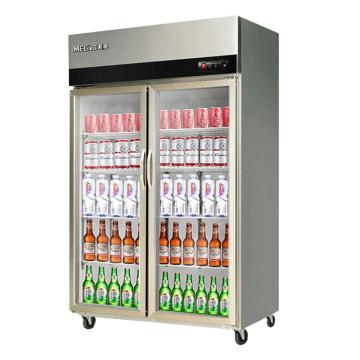 美菱 立式二门商用冷藏展示柜，MCF（L）-1.2LC2MGOH 售卖规格：1台