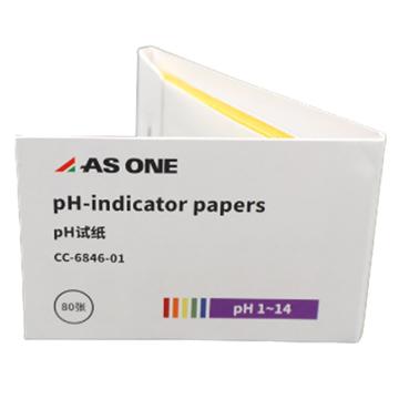 亚速旺/Asone pH试纸 pH1-14 1本(80张)，CC-6846-01 售卖规格：1本