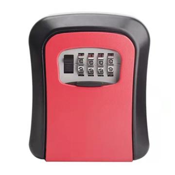 罕码 墙置式密码型钥匙存储盒-红色，HMLK0768R 售卖规格：1个