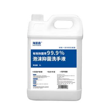 海亚森 泡沫抑菌洗手液，TK-7013 5L 售卖规格：1桶