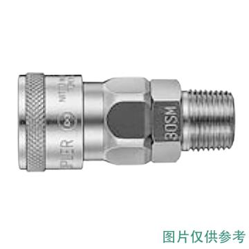 日东工器/NITTO SM型钢制日式快速接头母插座，40SM SS 螺紋規格:R1/2" 售卖规格：1只
