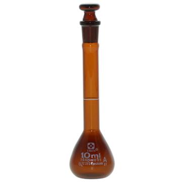 柴田科学/SIBATA 容量瓶，1-8659-02 10ml，A级，茶色 售卖规格：1个