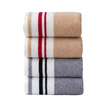 洁丽雅/GRACE AB纱横条纯棉毛巾，7563W 34×76cm 115g 随机色 售卖规格：1条