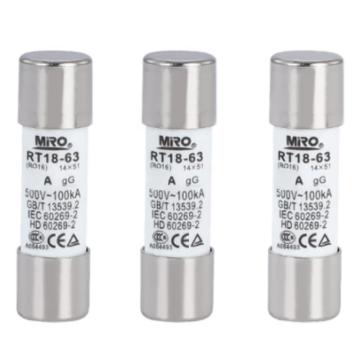 茗熔/MIRO 圆筒帽型熔断器，RO16 gG 500V/690V/60A 普通型 售卖规格：24个/盒