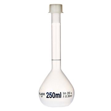 比克曼生物 容量瓶，110423005 250ml，PP，透明，螺口 售卖规格：1个