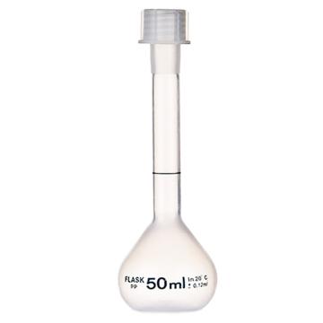 比克曼生物 容量瓶，110423003 50ml，PP，透明，螺口 售卖规格：1个