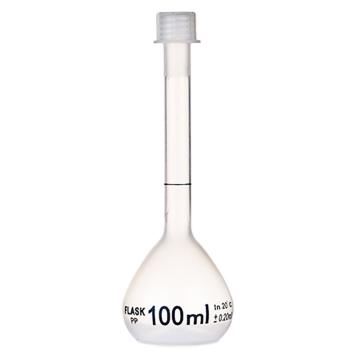 比克曼生物 容量瓶，110423004 100ml，PP，透明，螺口 售卖规格：1个