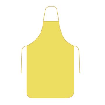康特卫 防化围裙，CP4围裙 耐酸碱化学反穿衣 黄色 107cm 售卖规格：1件