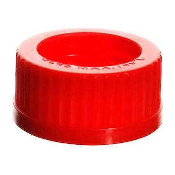 垒固 GL45开孔瓶盖（孔径37mm），W-020812 红色，GL45螺纹口，开口37mm 售卖规格：1个