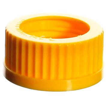 垒固 GL45开孔瓶盖（孔径37mm），W-020813 黄色，GL45螺纹口，开口37mm 售卖规格：1个
