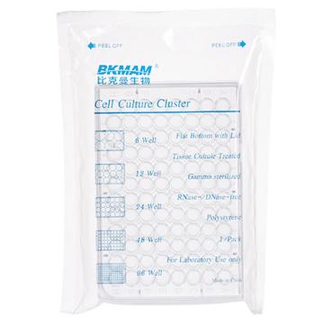 比克曼生物 细胞培养板（贴壁）96孔平底带盖，1个/袋，65袋/箱，110307005 售卖规格：1个