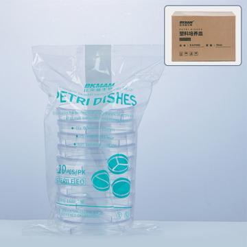 比克曼生物 一次性塑料培养皿，90mm，2分格（纸塑袋装），110301022 10个/袋 售卖规格：10个/袋