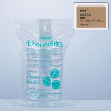 比克曼生物 一次性塑料培养皿，90mm，4分格（纸塑袋装），110301024 售卖规格：10个/袋
