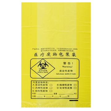 比克曼生物 医疗废物包装袋（PE复合膜材质）双面五丝，黄色，50*60cm，平口，110107010 100个/袋 售卖规格：1袋