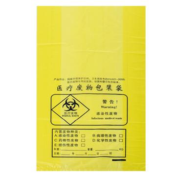 比克曼生物 医疗废物包装袋（PE复合膜材质）双面五丝，黄色，60*70cm，平口，110107013 100个/袋 售卖规格：1袋