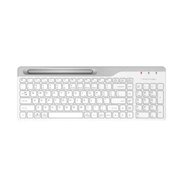 双飞燕/A4tech 无线蓝牙键盘，FBK25 无线蓝牙键盘 短款便携键盘 白色 售卖规格：1个
