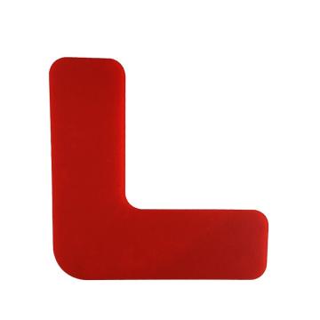 安赛瑞 重载型5S管理地贴（L型）红色，6S定位标记地贴标识，工厂精益化管理地贴标识，10941 售卖规格：10片/包