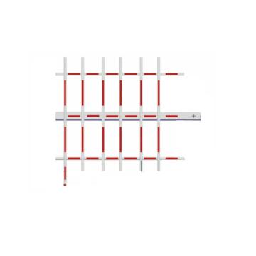 锦安行 三栏八角杆，红白色 4m，JCH-DZG-4-RW 售卖规格：1个