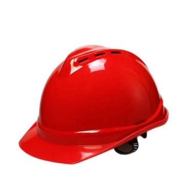 添盾 V型ABS透气型安全帽，TD-HT02-红 旋钮式帽衬，Y型下颚带 售卖规格：1顶