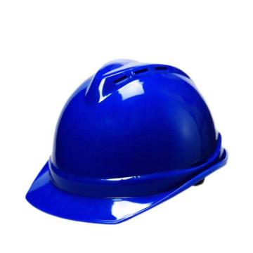 添盾 V型ABS透气型安全帽，TD-HT02-蓝 旋钮式帽衬，Y型下颚带 售卖规格：1顶