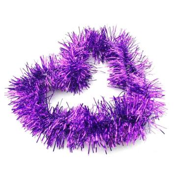 安赛瑞 装饰拉花，商场学校年会布置新年装饰拉花彩色毛条(10条装） 26724 2m 紫色