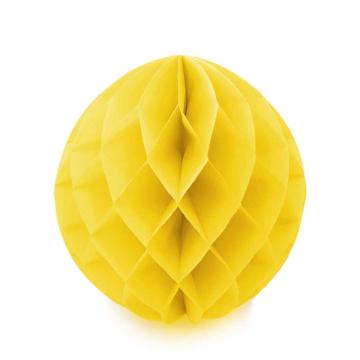 安赛瑞 蜂窝纸球，装饰布置拉花挂饰开业活动店庆氛围道具 701424 黄色 直径20cm 5个装