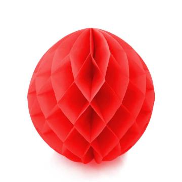 安赛瑞 蜂窝纸球，装饰布置拉花挂饰开业活动店庆氛围道具 701428 红色 直径20cm 5个装