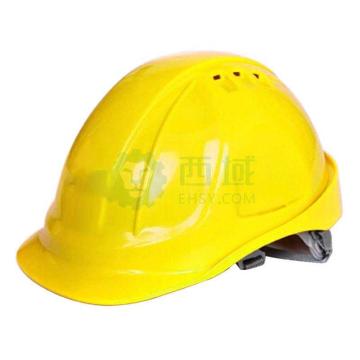 代尔塔M型安全帽，ABS，黄色，正面印 logo（同系列30顶起订）